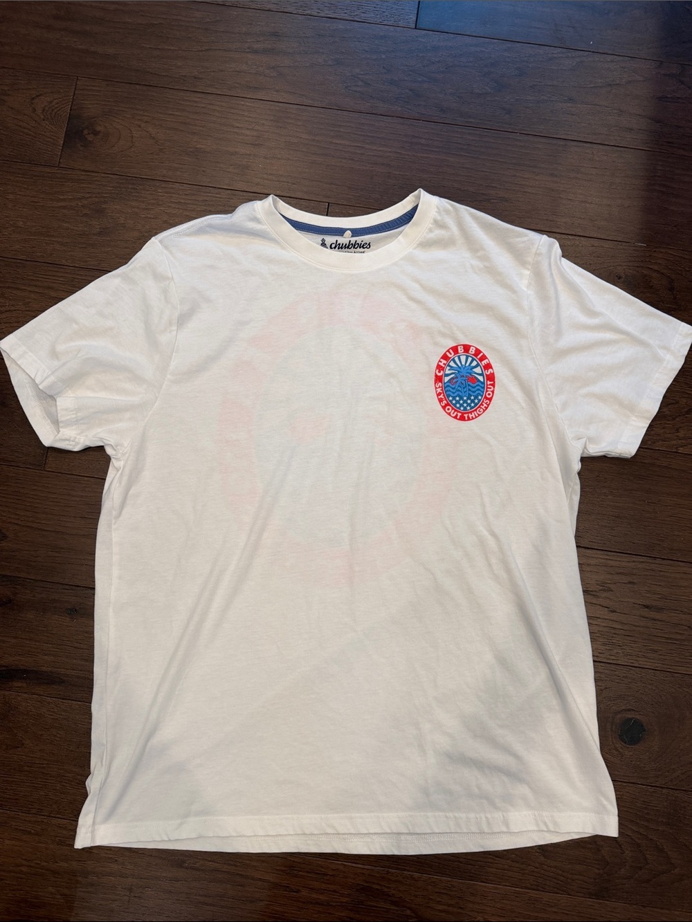 chubbies White Short-Sleeve Olympic Hero Tee Size XL - C11-486